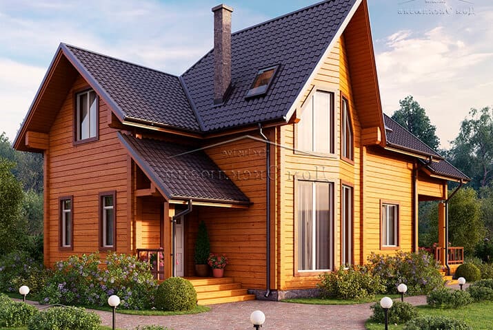 Проект недорогого дома из бруса "ДH-232" | 231 м² — изображение 2