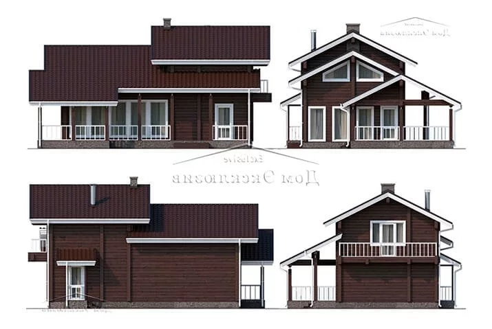 Проект вместительного дома из бруса "ДH-176" | 176 м² — изображение 3