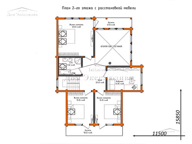 Проект недорогого дома из бруса "БН-330" | 329 м² — изображение 5