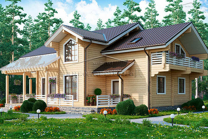 Проект недорогого дома из бруса "БН-330" | 329 м² — изображение 2