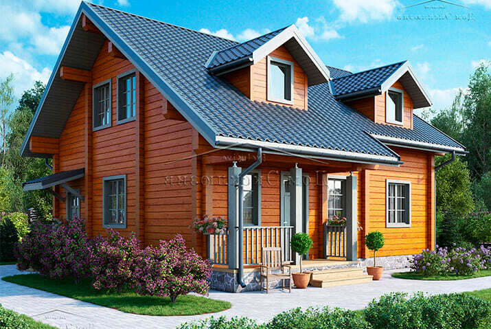 Проект деревянного дома "ДH-174-2" | 230 м² — изображение 1