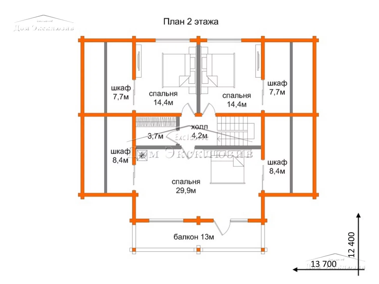 Проект загородного дома из бруса "ДH-325" | 324 м² — изображение 4